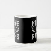 私は大きなラックの鹿おもしろいエルクバック狩りハンテ大好き コーヒーマグカップ (中央)