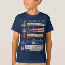 私は大きなリグのトラックのTシャツが好きだ
