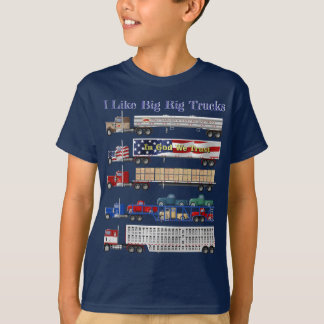 私は大きなリグのトラックのTシャツが好きだ Tシャツ
