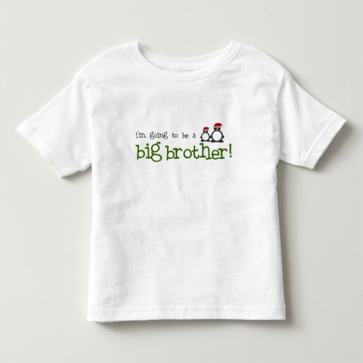 私は大きな兄になる トドラーTシャツ (正面)