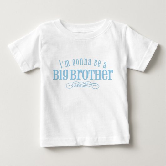 私は大きな兄になる ベビーTシャツ (正面)