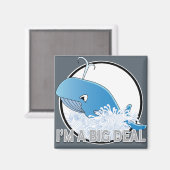 私は大きな問題である – 2インチ正方形の磁石 マグネット (正面/裏面)