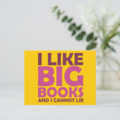 私は大きな本が好きで嘘がつけない ポストカード (スタンド正面)