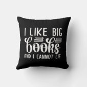 私は大きな本が好きで嘘をつけない クッション (裏面)
