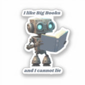 私は大きな本が好きで嘘をつけない シール (正面)