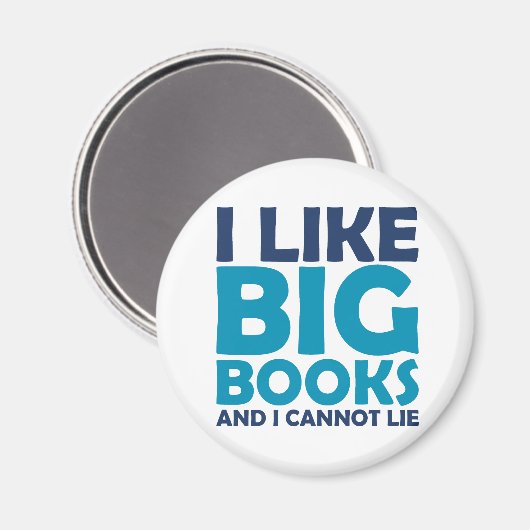 私は大きな本が好きで嘘をつけない マグネット (正面/裏面)