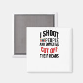 私は大きな本が好きで嘘をつけない マグネット (正面/裏面)