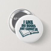 私は大きな本が好きで嘘をつけない 缶バッジ (正面&裏面)