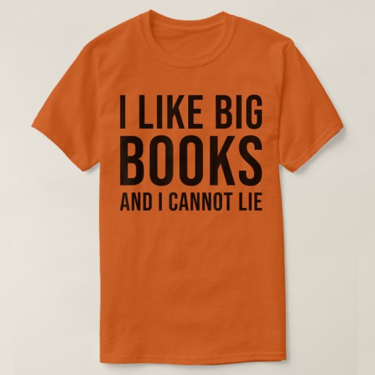 私は大きな本が好きで、本の恋人の世界は嘘をつかない Tシャツ (デザイン正面)