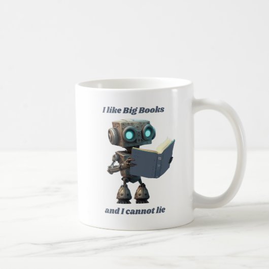 私は大きな本が好きで、私は嘘をつかない、オウム、陽気 コーヒーマグカップ (右)