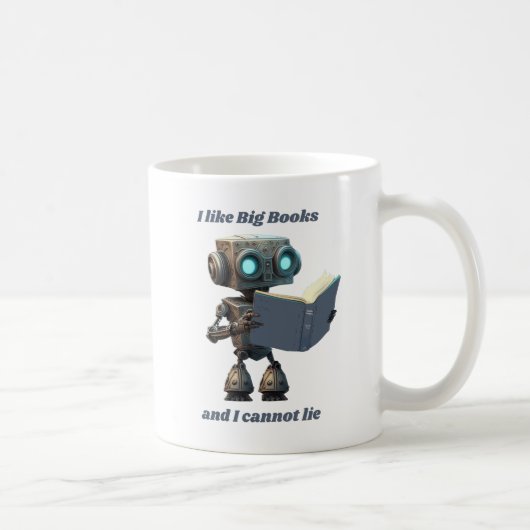 私は大きな本が好きで、私は嘘をつくことができない、オウムの汚れ コーヒーマグカップ (右)