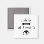 私は大きな本が好き、冷蔵庫用マグネット マグネット (正面/裏面)