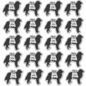 私は大きな犬ベルネーゼ山犬のステッカーだ シール (正面)