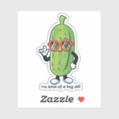 私は大きな病気のようなものだ |サングラスを着たピクルス シール (シート)