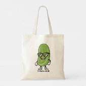 私は大きな病気のようなものだ |サングラスを着たピクルス トートバッグ (裏面)