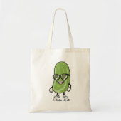 私は大きな病気のようなものだ |サングラスを着たピクルス トートバッグ (正面)