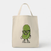 私は大きな病気のようなものだ |サングラスを着たピクルス トートバッグ (裏面)