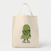 私は大きな病気のようなものだ |サングラスを着たピクルス トートバッグ (正面)