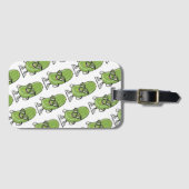 私は大きな病気のようなものだ |サングラスを着たピクルス ラゲッジタグ (正面横)