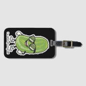 私は大きな病気のようなものだ |サングラスを着たピクルス ラゲッジタグ (正面横)