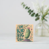 私は大きな病気のようなものだ スクエア名刺 (スタンド正面)