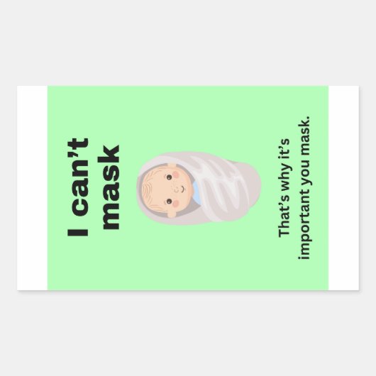 私は大きな紙のシールのセットをマスクできない 長方形シール (正面)