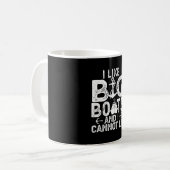 私は大きな船が好きでクルーズは嘘でおもしろいきない コーヒーマグカップ (正面左)