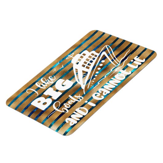 私は大きな船が好きでクルーズドアが横になれない マグネット (左側)