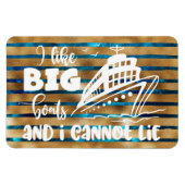 私は大きな船が好きでクルーズドアが横になれない マグネット (横)