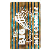 私は大きな船が好きでクルーズドアが横になれない マグネット (縦)