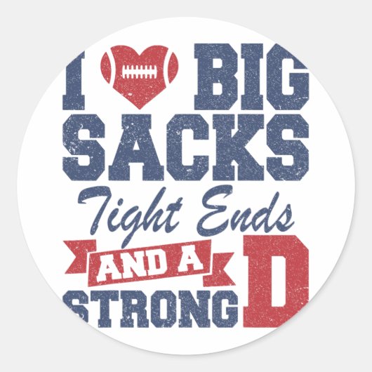 私は大きな袋のタイトな端と強いDおもしろい Fが大好き ラウンドシール (正面)