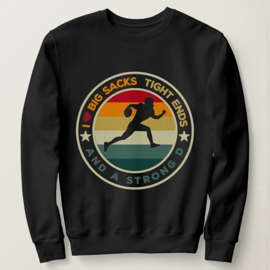 私は大きな袋のタイトな端と強いDフットルが大好き スウェットシャツ (デザイン正面)