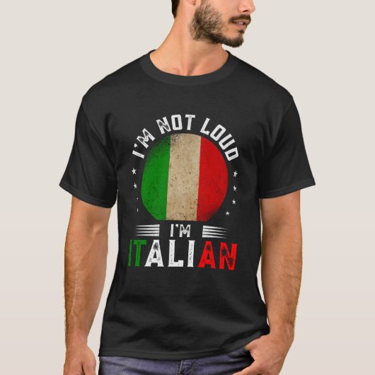 私は大きな話しイタリアンをするイタリアF Tシャツ (正面)