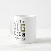 私は大きな雄牛が好きで嘘をつけない コーヒーマグカップ (正面左)