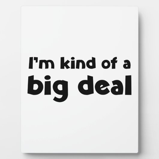 私は大したことがある フォトプラーク (正面)