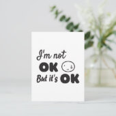 私は大丈夫ではないが、それは良い招待である ポストカード (スタンド正面)