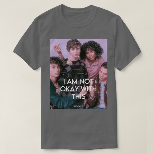 私は大丈夫ではない Tシャツ (デザイン正面)