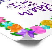 私は大丈夫で私は私の道にいる！ウォールアート ポスター (角)