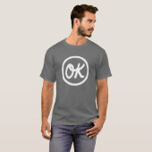 私は大丈夫、あなたも大丈夫 ダークシャツ Tシャツ (正面フル)
