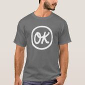 私は大丈夫、あなたも大丈夫 ダークシャツ Tシャツ (正面)