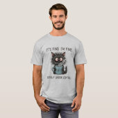 私は大丈夫 これでいい すべてうまくいっている Tシャツ (正面フル)