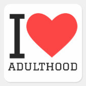 私は大人が大好きだ スクエアシール (正面)