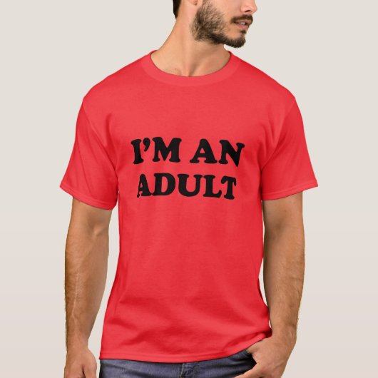 私は大人だ Tシャツ (正面)