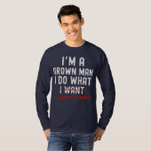 私は大人になった男です 私は娘の言うことを聞きます Tシャツ (正面フル)