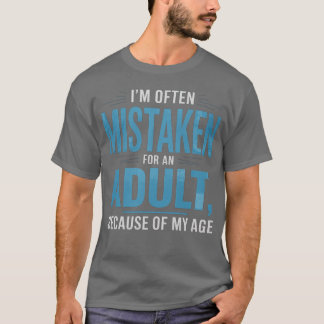 私は大人のユーモアと間違えられることが多いですM Tシャツ