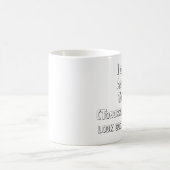 私は大人の今日明日見ませんよくできません コーヒーマグカップ (中央)