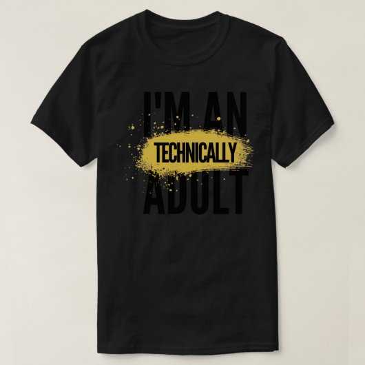 私は大人の技術的5 Tシャツ (デザイン正面)