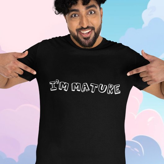 私は大人 - 未熟 Tシャツ