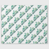 私は大兄貴の可愛い恐竜の漫画だ ラッピングペーパー (フラット)