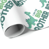 私は大兄貴の可愛い恐竜の漫画だ ラッピングペーパー (ロールコーナー)